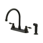 Mainline 1.5 Gpm Kitchen Faucet - Two Handle With Spray, Oil Rubbed Bronze. Fixed Price $79.50.