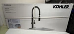 Kohler Clarus Semi-professional Pull Down Sprayer Kitchen Faucet In Matte Black. Fixed Price $219.99.