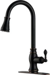 Oil Rubber Bronze Kitchen Sink Faucet,single Handle Pull-down Faucet,,,. Fixed Price $120.99.