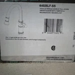 Brizo Artesso Pull-down Kitchen Faucet Smarttouch Stainless Steel 64025LF-SS. Fixed Price $505.00.