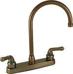 Empire Brass U-YOB800GSOB Bronze 8" Hi-arc Kitchen Faucet With Tea Pot Handles. Fixed Price $54.99.