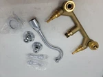 Water Creation Elegant Spout Wall Mount Vessel Bathroom Faucet Chrome Lever. Fixed Price $142.49.
