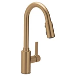 Moen 7882BZG Genta Lx Pull Down High Arc Sprayer Kitchen Faucet - Bronzed Gold. Fixed Price $349.99.