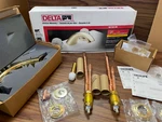 Delta Brilliance Simple Elegance Brass Bathroom Faucet Anti Tarnish Finish Tub. Fixed Price $49.99.