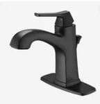 Ultra Faucets Bathroom Lavatory Rust Resist With Drain 4" Matte Black. Fixed Price $74.99.