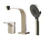 Alfi AB2703-PC Round Hand Held Pull-out Tub Filler In Brushed Nickel. Fixed Price $199.99.