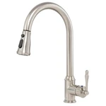 Akdy Easy-install Single-handle Pull-down Sprayer Kitchen Faucet Brushed Nickel. Fixed Price $48.25.