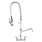 Vevor Commercial Wall Mount Kitchen Sink Faucet Pre-rinse Sprayer 36" Height. Fixed Price $149.99.