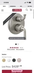 Delta T24833-SS 2-HANDLE Monitor 14 Series Valve Trim 3-SETTING W/rough-in New. Fixed Price $320.00.