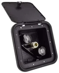 Valterra PF247701 Plastic Black Exterior Shower Box With Quick Connect. Fixed Price $70.07.