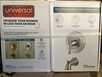Tub Shower Universal Trim Kit Stainless Steel Pfister 573315 R91-TD1K W1. Fixed Price $23.99.