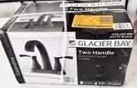 Glacier Bay Calandine 4 In. Centerset 2-HANDLE Bath Faucet Matte Black Sealed. Fixed Price $45.95.