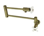 Kingston Brass KS4103PX Antique Wall Mounted Pot Filler Faucet Msrp $750. Fixed Price $349.99.