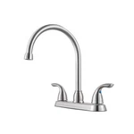 Pfister G136-200S Pfirst Series 2-HANDLE Kitchen Faucet Stainless Steel, 1.8. Fixed Price $148.43.