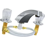 United States Hardware Tiger Chrome 2-HANDLE Knob Bathtub Faucet P-030N. Fixed Price $98.69.