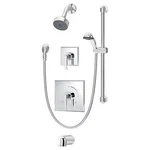 Symmons SYM3606H321VTRM Duro Tub Shower System With Lever Handle Finish: Chr. Fixed Price $740.10.
