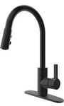 Runfine Sydney Kitchen Faucet Single Handle Pull Down Sprayer Matte Black. Fixed Price $57.00.