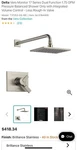 Delta T17253 Stainless Shower Head Handle Open Box. Fixed Price $380.00.