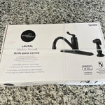 Project Source Laural Kitchen Faucet Oil Rubbed Bronze (new). Fixed Price $40.00.