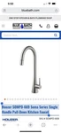 Houzer SOMPD-669 Soma Series Single Handle Pull-down Kitchen Faucet Nickel. Fixed Price $214.95.