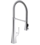 Kohler K-22060-CP Graze Pre-rinse Semi-pro Kitchen Faucet Polished Chrome New. Fixed Price $378.00.
