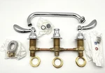 Delta 27C2234 Two Handle 8 In Below Deck-mount Faucet Chrome. Fixed Price $109.99.