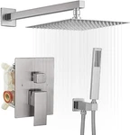Bwe 12 Inch Square Shower Head System 2-FUNCTIONS Bathroom Luxury Rain Mixer. Fixed Price $69.99.
