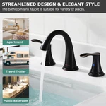 Parlos Oil Rubbed 2-HANDLE Bathroom Sink Faucet High Arc Swivel Spout #13648. Fixed Price $34.99.