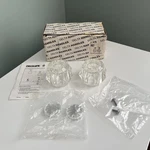 Delta H61 Roman Tub Faucet Knob Handles Clear Acrylic Inserts - Nos. Fixed Price $19.95.