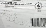 Delta Lahara 3538-MPU-DST Chrome Two Handle Widespread Bathroom Faucet. Fixed Price $219.95.