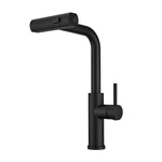 Wellfor Matte Black Single Handle Deck-mount Pull-out Kitchen Faucet With Spraye. Fixed Price $98.99.
