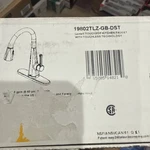 Delta Lenta Touchless Kitchen Faucet With Technology Brushed Gold. Fixed Price $250.00.