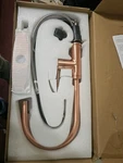 Akicon Single-handle Pull Down Sprayer Kitchen Faucet 17" Residential Copper. Fixed Price $219.00.