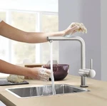 Grohe Minta 30218DC1 Pullout Spray Touch Act Kitchen Faucet Stainless Supersteel. Fixed Price $499.00.