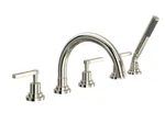 Rohl A2214LMPN -5-HOLE Deck Mount Tub Filler With C-spout Polished Nickel Valves. Fixed Price $799.99.