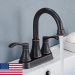 Valisy Lead-free Antique 2 Handle Oil Rubbed Bronze Bathroom Sink Faucet, 360. Fixed Price $47.24.