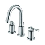 Belle Foret Modern 2-HANDLE Widespread Lavatory Faucet In Chrome Lever Handles. Fixed Price $224.99.