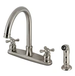 Kingston Brass FB7798AXSP Victorian Kitchen Faucet 8" Centerset W/ Sprayer Nicke. Fixed Price $89.99.