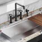 Swiss Madison SM-KF79 Avallon Pro 2 Gpm Widespread Kitchen Faucet Black. Fixed Price $425.65.