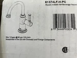 Brizo 61374LF-H-PC Rook Instahot Beverage Faucet Polished Chrome. Fixed Price $142.49.