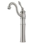 Kingston Brass KB3428AL Victorian Vessel Sink Faucet, Satin Nickel. Fixed Price $124.99.