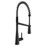 Moen 5925BL Sleek Matte Black 1-HANDLE Pre-rinse Spring Pulldown Kitchen Faucet. Fixed Price $225.00.