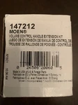 Moen 147212 Part Volume Control Handle Extension Kit.. Fixed Price $35.00.