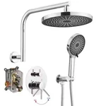 Bwe Single Handle 3-SPRAY Rain Shower Polished Chrome (valve Included). Fixed Price $110.00.