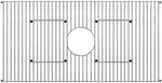 Whitehaus GR3214 Stainless Steel Rectangular Sink Rack. Fixed Price $175.00.