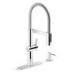 Kohler Koi R26735-SD-CP Semi-pro Kitchen Sink Faucet Chrome Polish. Fixed Price $170.99.