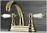 Kingston KS7612BPL 4 In. Centerset Faucet W/brass Popup. Fixed Price $129.00.