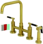 Kingston Brass KS828.CKLBS Kaiser 1.8 Gpm Bridge Kitchen Faucet -. Fixed Price $617.47.