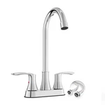 Phiestina Commercial Bar Sink Faucet 4 Inch Center Deck 11 Hight, Chrome. Fixed Price $63.99.