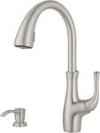 Pfister Vosa Pull-down Kitchen Faucet Stainless Steel. F-529-7VVGS. Fixed Price $75.00.